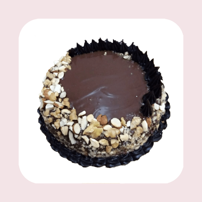 Crunchy Choco Nuts Cake