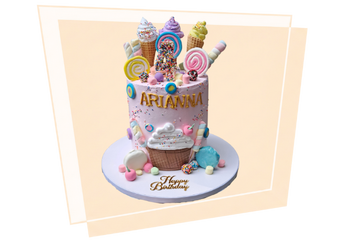 Semi Fondant Cake (3)