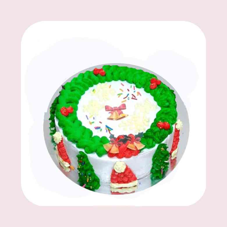 Christmas Theme Chocolate Cake